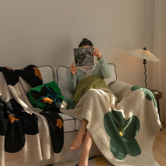 Green Throw Blanket - sparkledecor.com