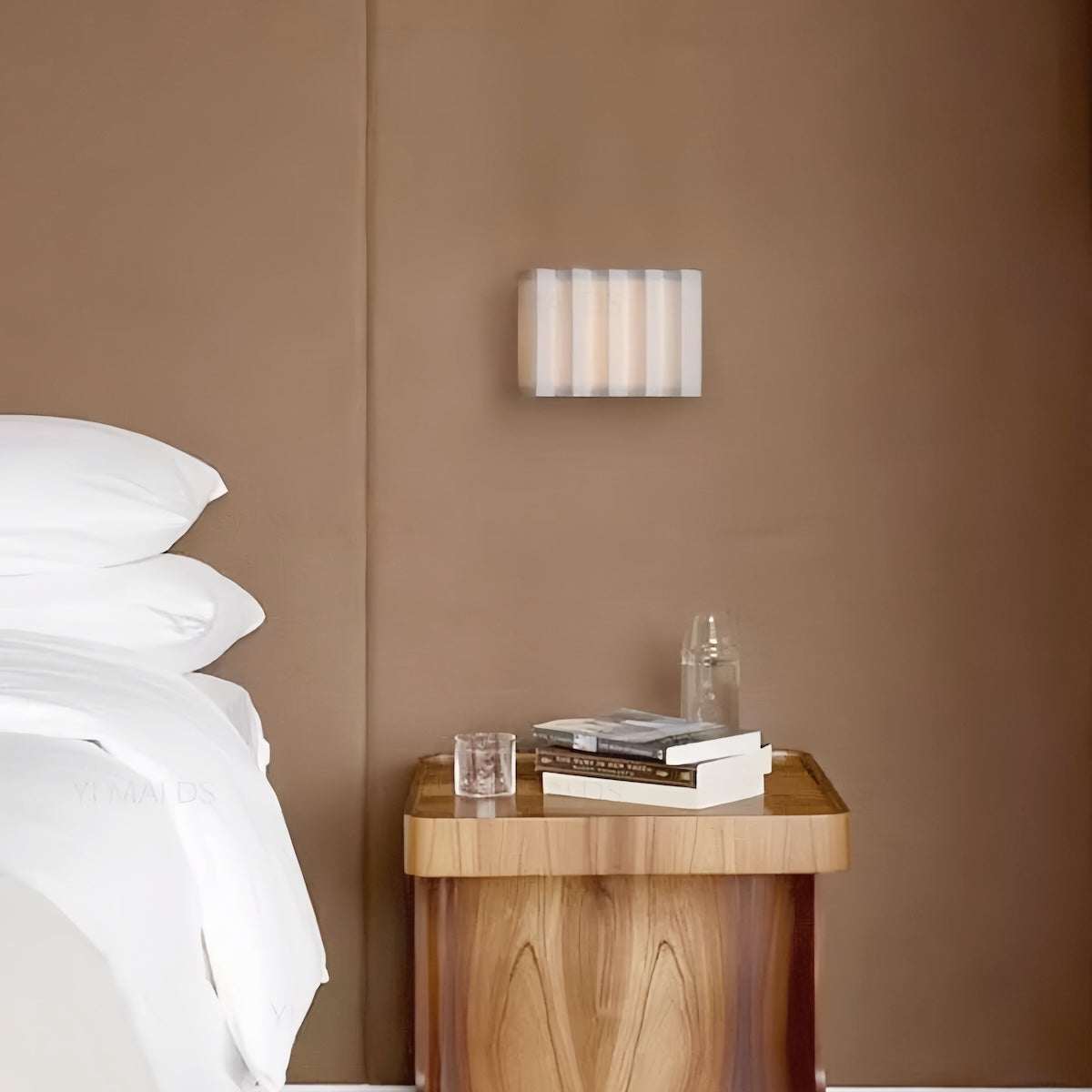 Wabi-Sabi Vintage Wall Sconce hand-woven Japanese LED ambient lamp for cozy living spaces
