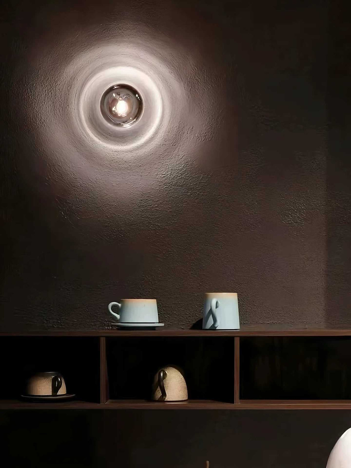 Bauhaus Glass Wall Sconce – Modern LED Projection Wall Lamp for Decor
