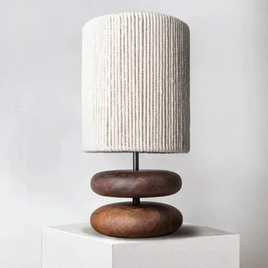 Wood Table Lamp - Japanese Style Illumination Elegance - sparkledecor.com