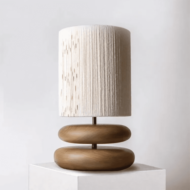 Wood Table Lamp - Japanese Style Illumination Elegance - sparkledecor.com