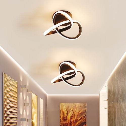 Modern LED ceiling lighting chandelier with energy-efficient design in a stylish contemporary room