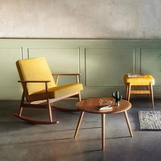 Rocking Chair: Canadian Ash Wood, High-Density Sponge - orangme.com