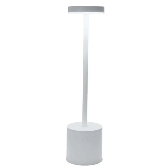 Modern wireless desk lamp with rechargeable battery, adjustable color temperatures, and minimalist design