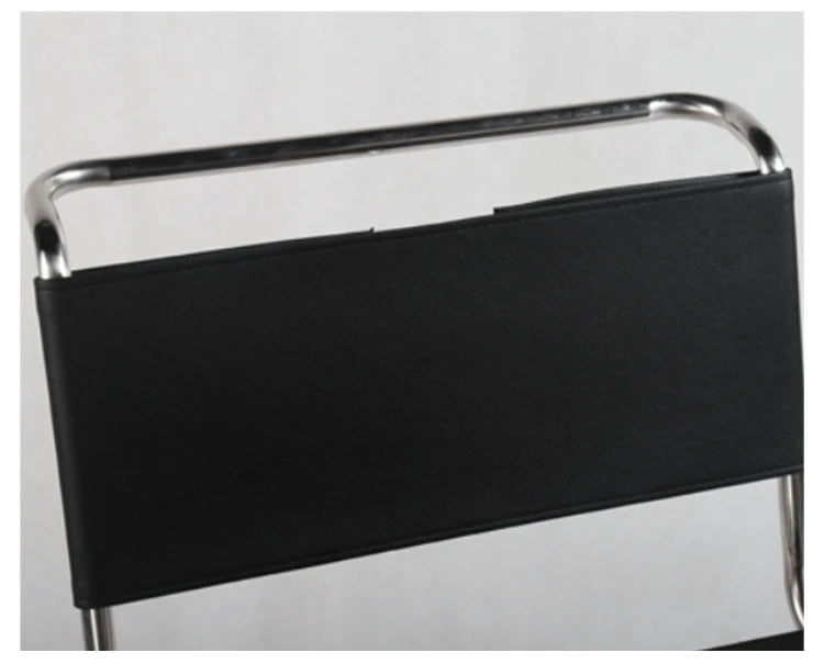 Minimalist Stainless Steel Middle Dining Chair - Modern Style