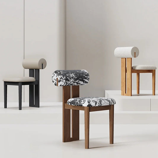 Set of 2 elegant Nordic dining chairs with modern design, ideal for home and restaurants.