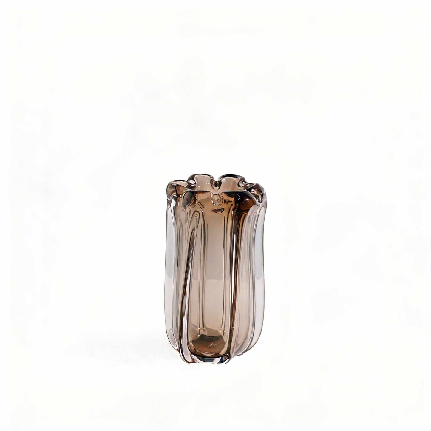 Modern light luxury crystal glass vase with geometric pattern and cylindrical shape for elegant home decor