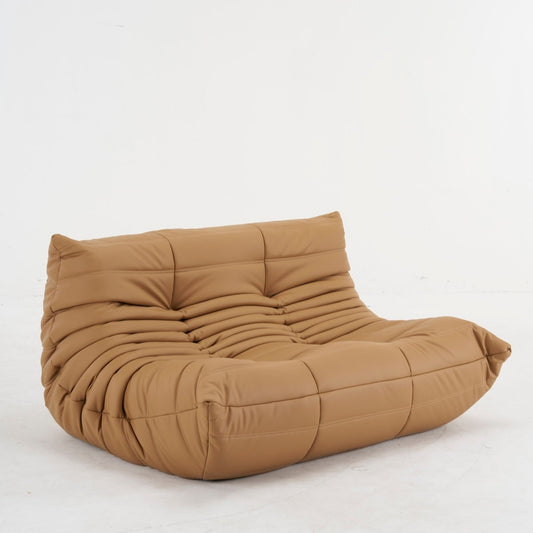 Canapé 2 places en cuir de luxe Togo : des couleurs personnalisables pour votre espace de vie de rêve