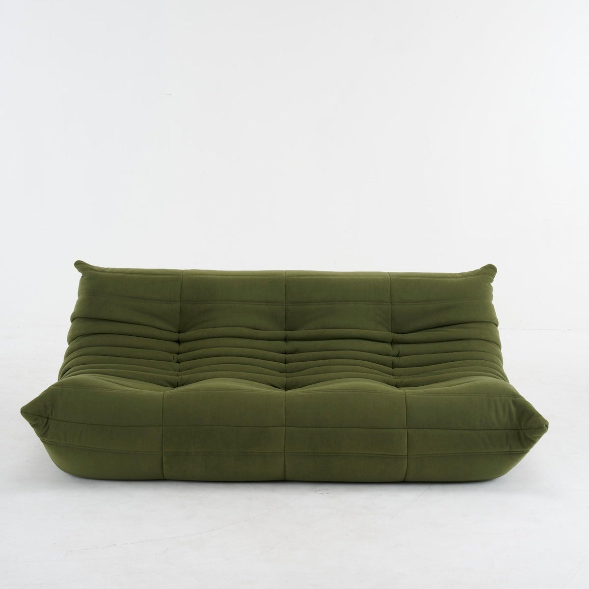 Togo Couch 3-Seater: Luxurious Suede for Comfort & Style