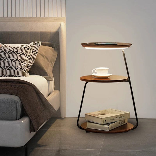 Bedside Table Wireless Charging -sparkledecor.com