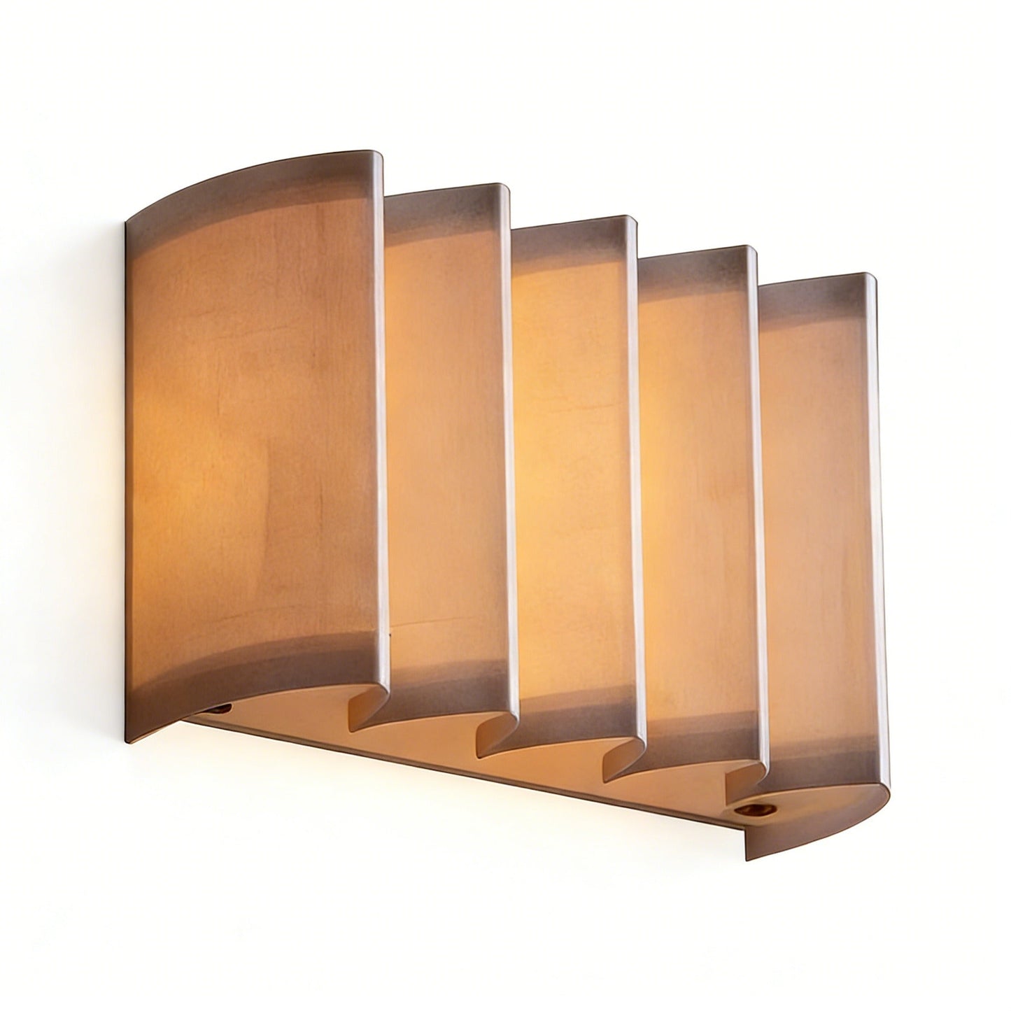 Wabi-Sabi Vintage Wall Sconce hand-woven Japanese LED ambient lamp in linen finish for living room and hotel decor