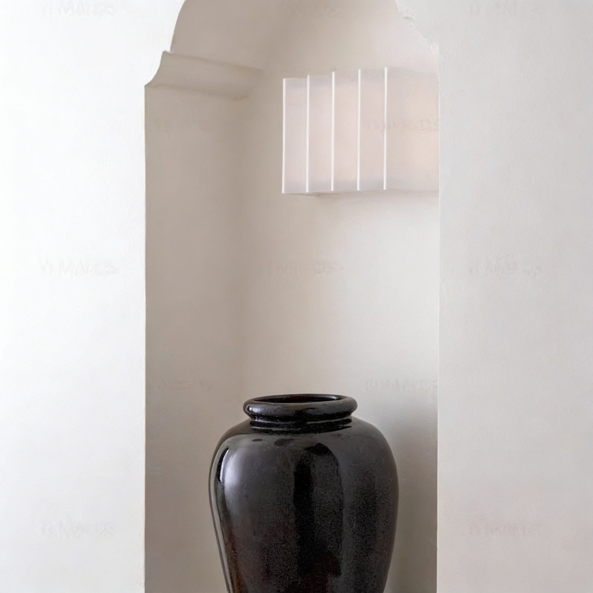 Wabi-Sabi Vintage Wall Sconce handcrafted Japanese-style LED ambient lamp in linen finish for cozy living spaces