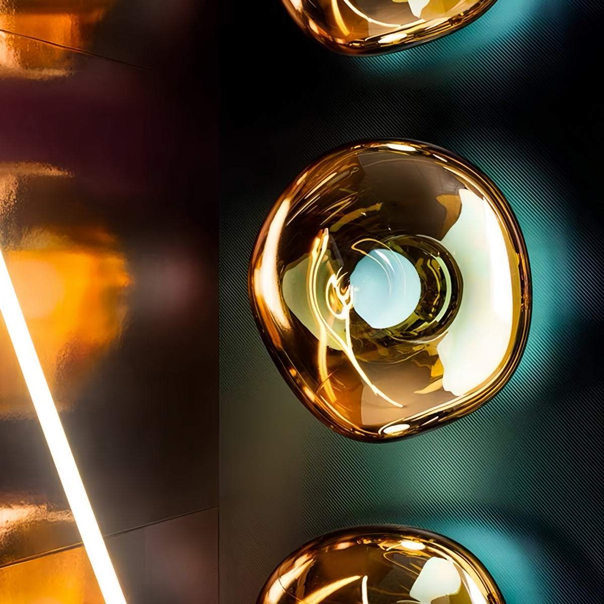 Designer Lava Wall Sconce with vintage industrial design providing soft, glare-free lighting for living room and bedside ambiance