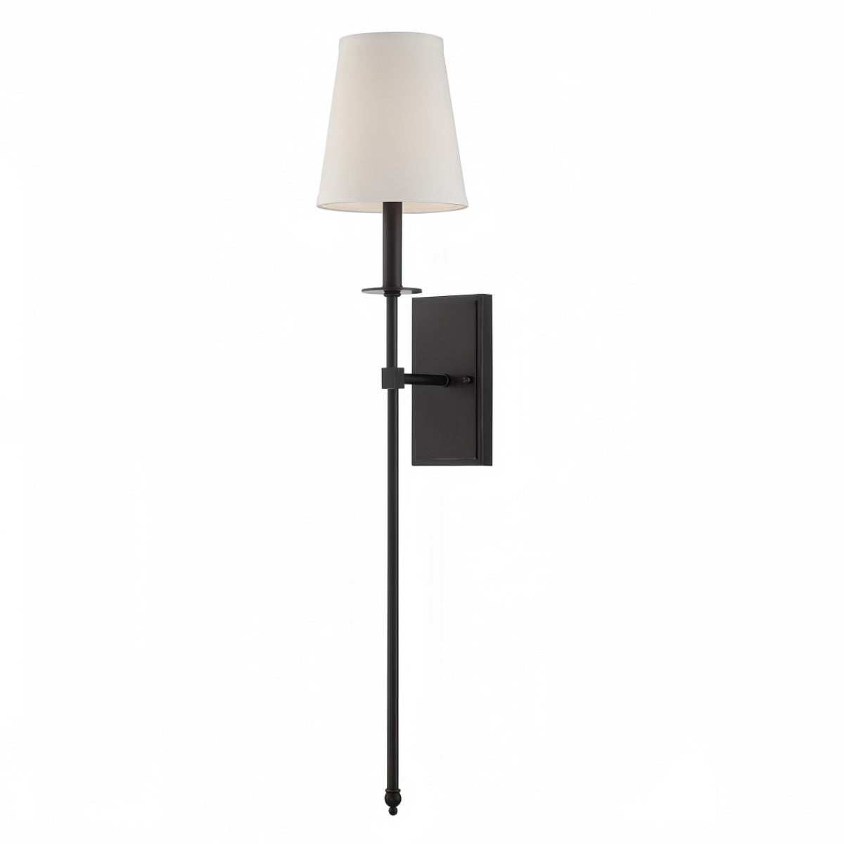 Black long-arm wall lamp with adjustable arm and minimalist Nordic design