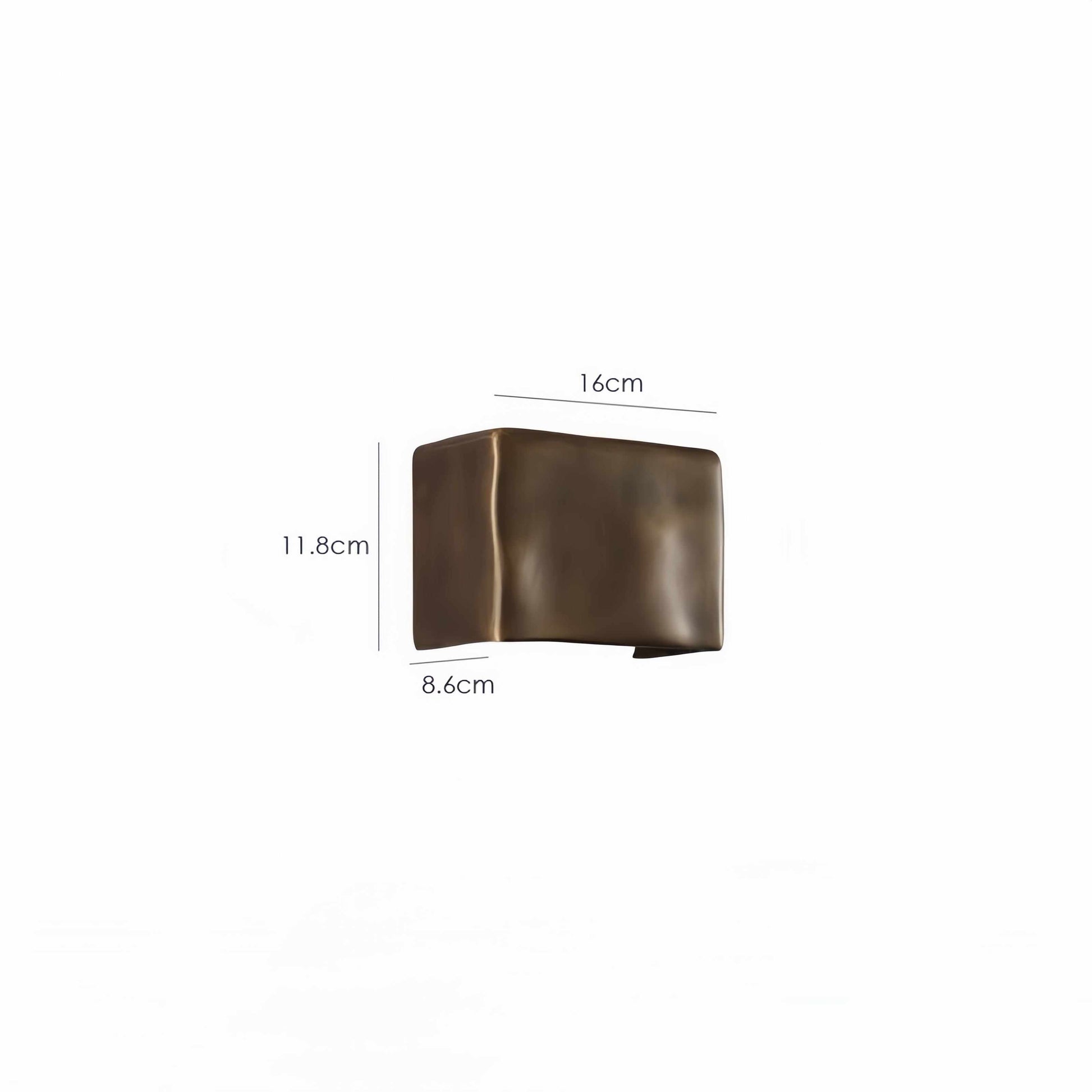 Scape Wall Light bronze outdoor waterproof sconce minimalistic design aluminum brass 16cm x 11.8cm x 8.6cm