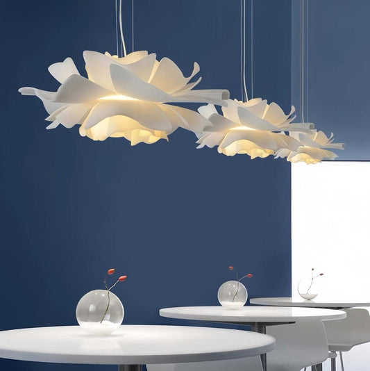 Creative pendant light with Nordic minimalist design in natural tones for commercial and home spaces