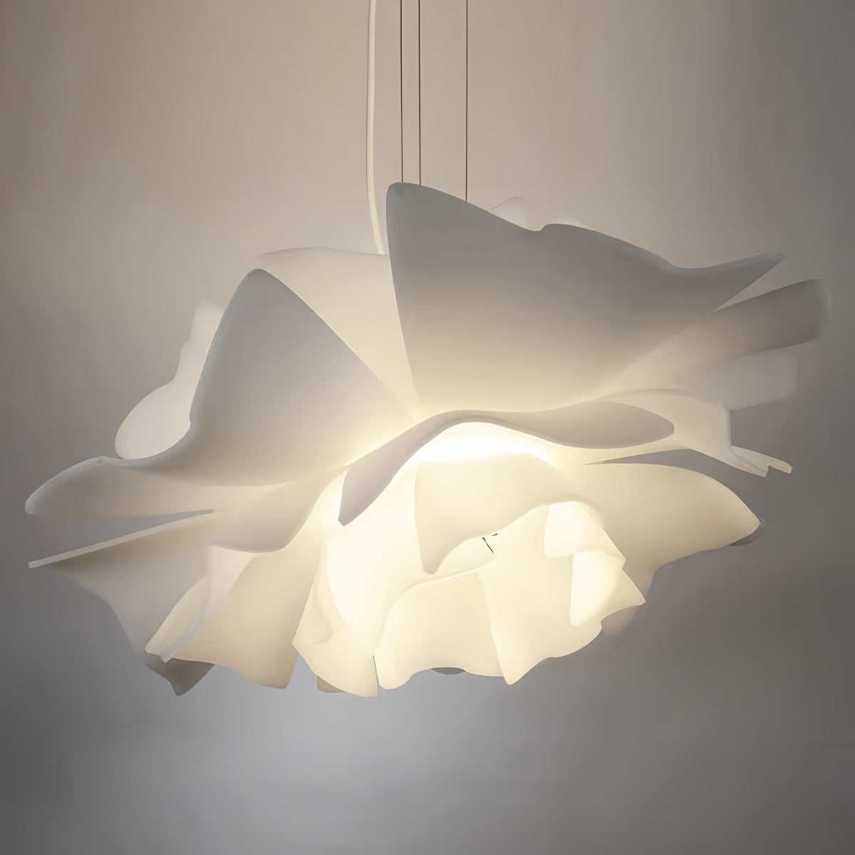 Creative pendant light with Nordic minimalist design in natural tones for commercial and home spaces