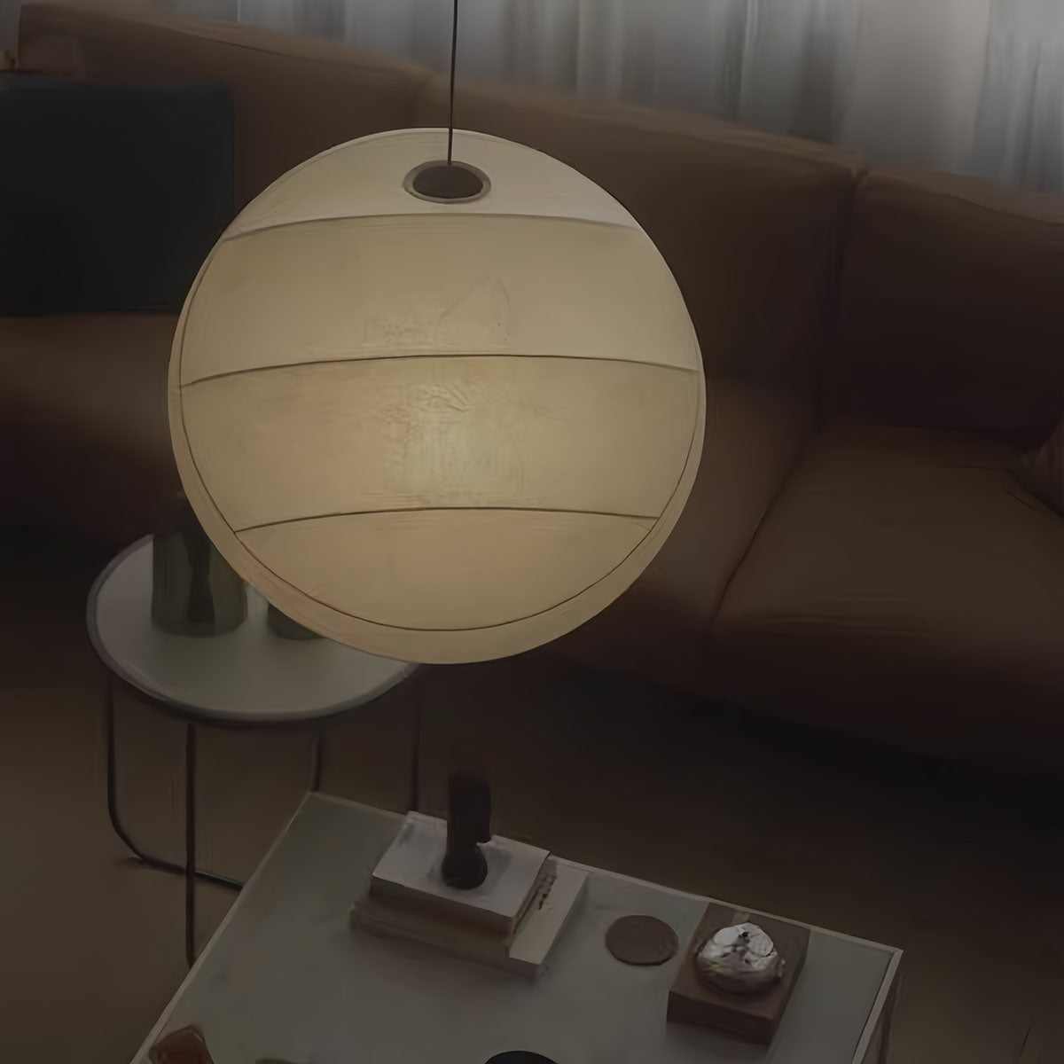 Wabi-Sabi Silk Pendant Light - Modern Minimalist Dining Lamp for Cozy Spaces