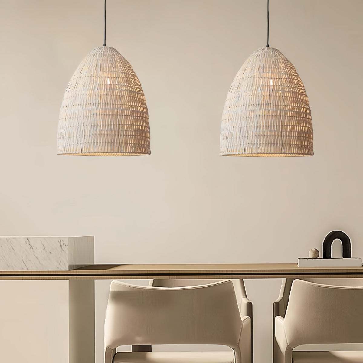 Rattan Pendant Light - Nordic Bohemian Decor Cozy Woven Ceiling Lamp