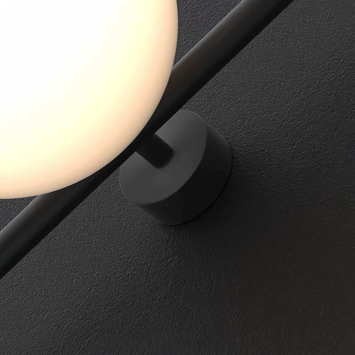 Minimalist brass wall sconce with cream-style glass shade and solid brass ceiling plate for soft bedroom or living room lighting