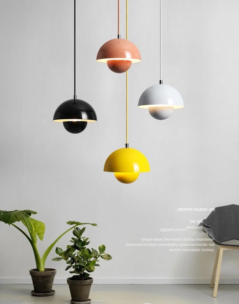 Kitchen Island Pendant Lighting | Danish Mushroom Style - sparkledecor.com