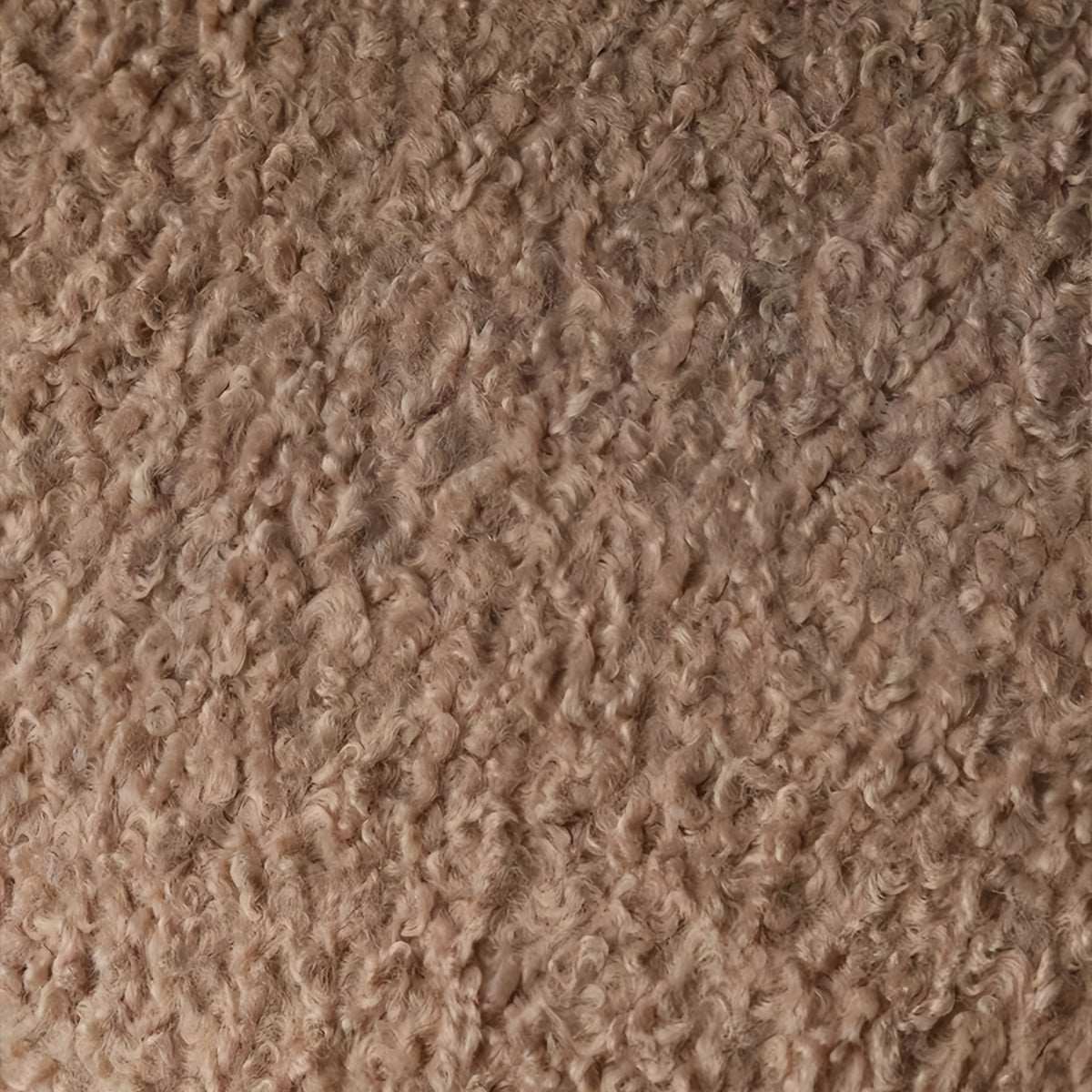 Nordic smoked oak vanity stool with velvet cushion and solid oak legs