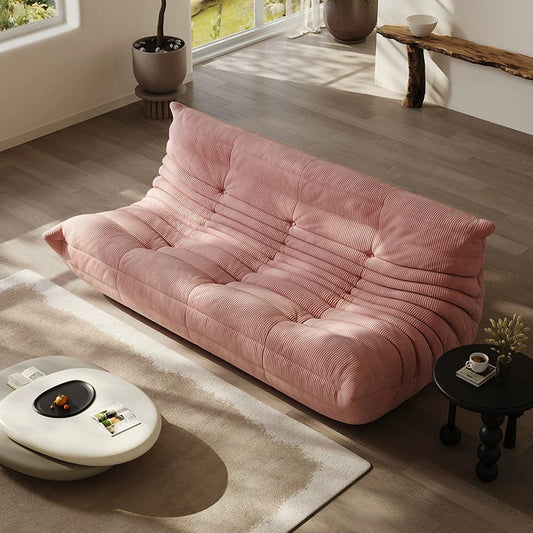 togo 3 seater sofa in pink - sparkledecor.com