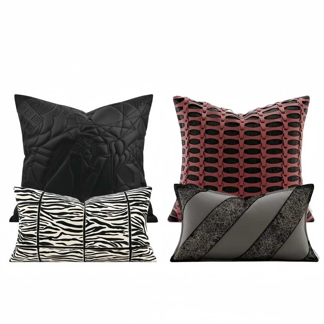 Zhūsha luxury imported white fox fur throw pillow with soft plush texture and elegant white design for sofa and home decor