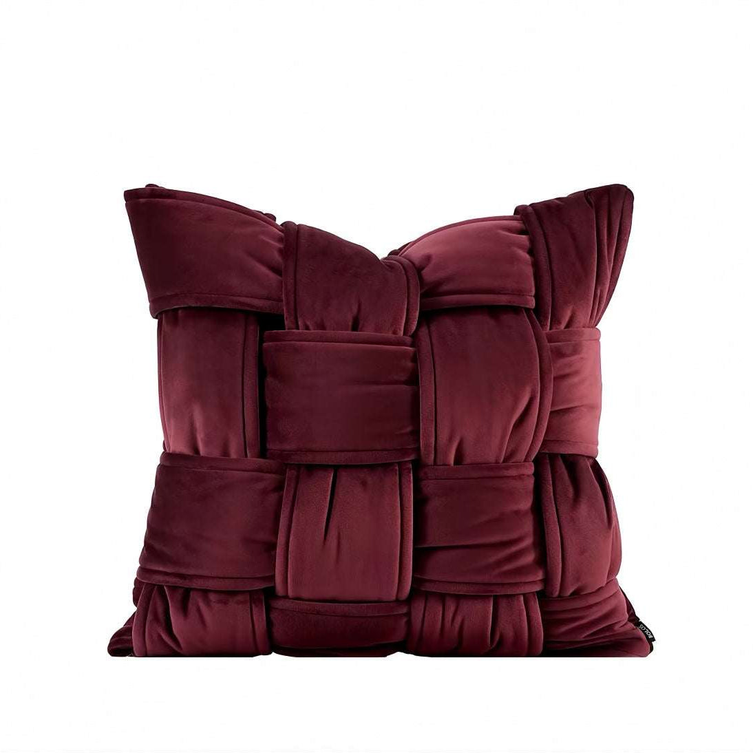 Luxury woven velvet sofa cushion cover decorative throw pillow case in soft textured fabric